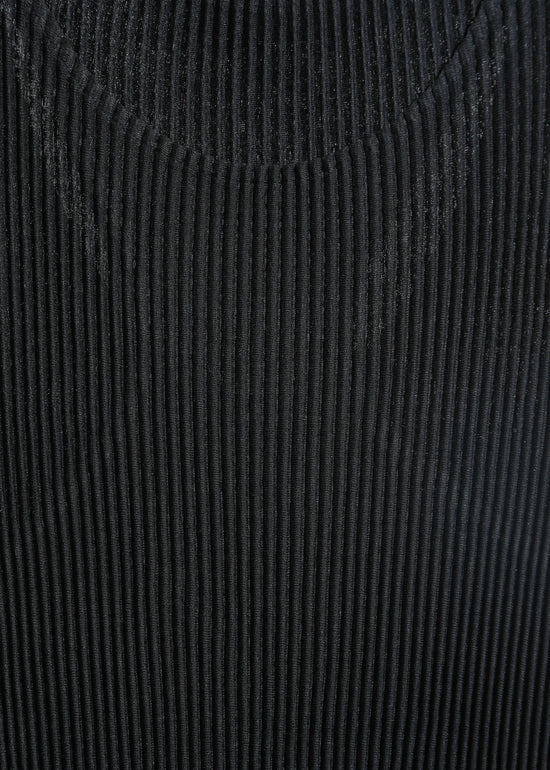 WILLOW PLEAT DRESS / BLACK