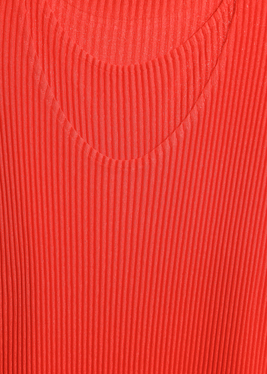 WILLOW PLEAT DRESS / RED