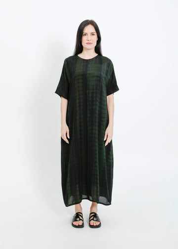 PHOENIX DRESS / BLACK-GREEN