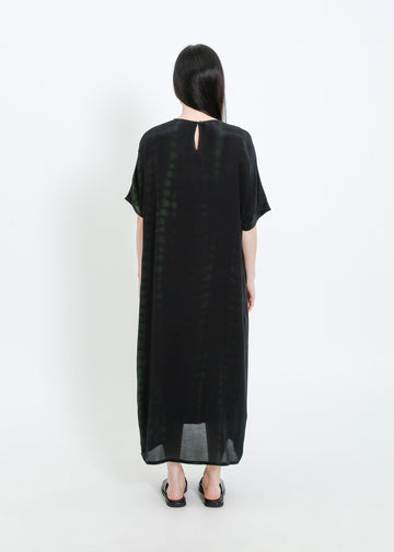 PHOENIX DRESS / BLACK-GREEN