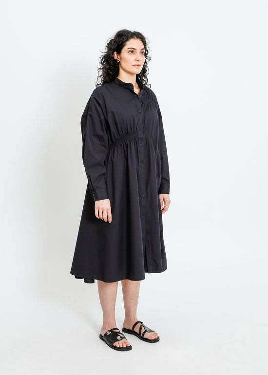 AXIS SHIRT DRESS / BLACK
