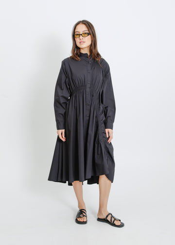 AXIS SHIRT DRESS / BLACK