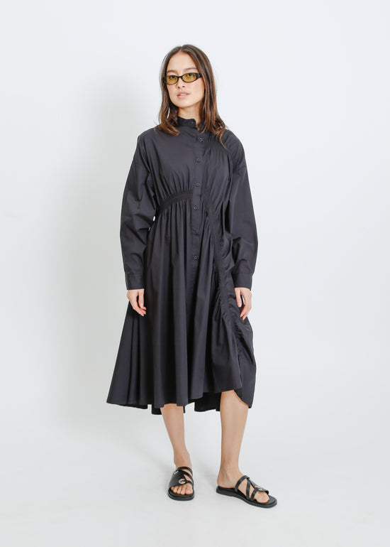 AXIS SHIRT DRESS / BLACK