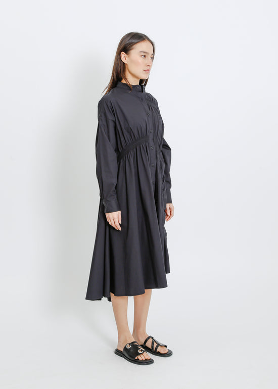 AXIS SHIRT DRESS / BLACK