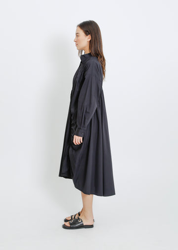 AXIS SHIRT DRESS / BLACK