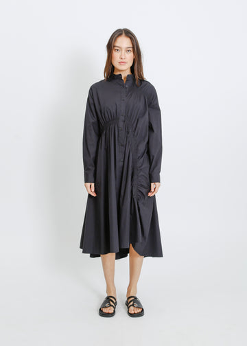AXIS SHIRT DRESS / BLACK