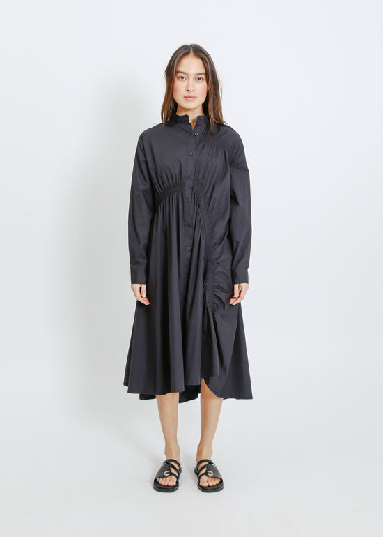 AXIS SHIRT DRESS / BLACK