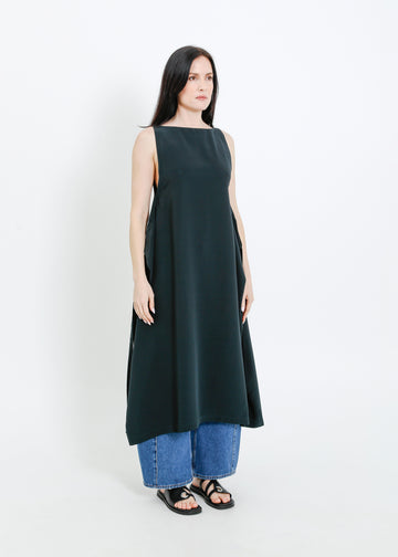 SINCLAIR DRESS / DARKEST GREEN