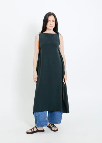 SINCLAIR DRESS / DARKEST GREEN
