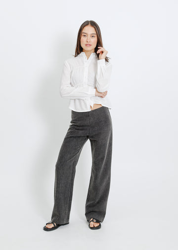 FORTUNE PANT / WASHED BLACK