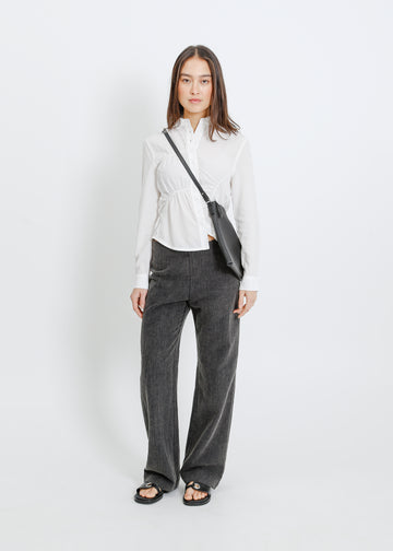 MIRAGE LEATHER BAG / BLACK