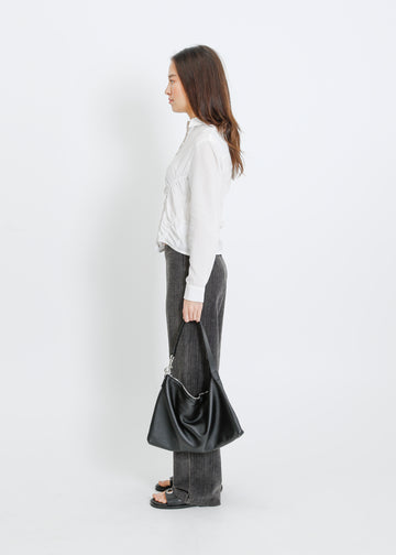 MIRAGE LEATHER BAG / BLACK