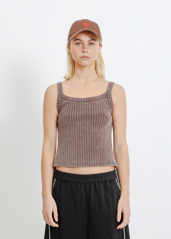 YUKI CAP / CHOCOLATE-POPPY