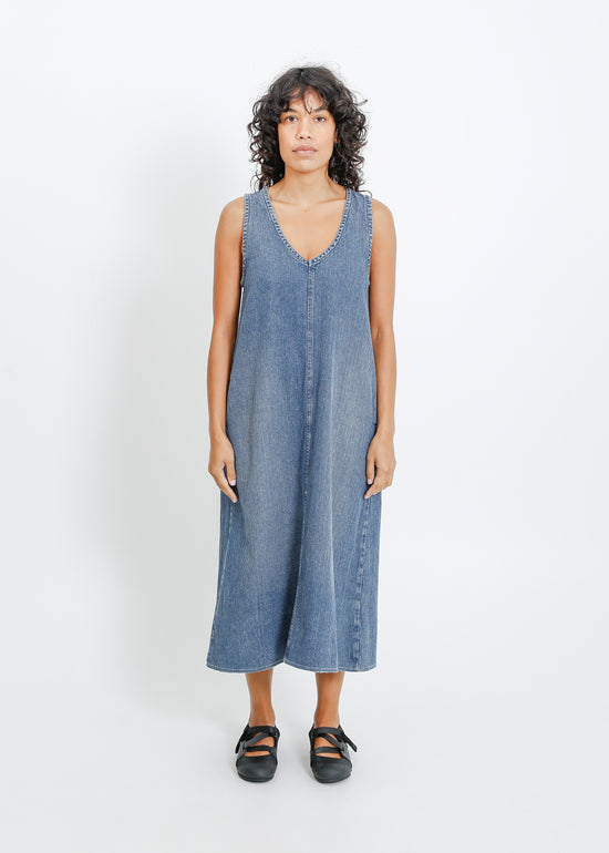 Elena Denim Pinafore / Medium Indigo