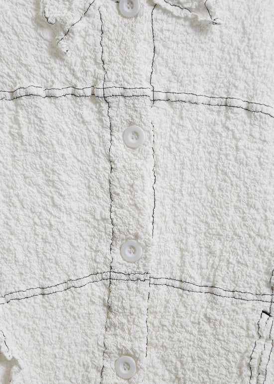 BRYN PLEAT JACKET / WHITE