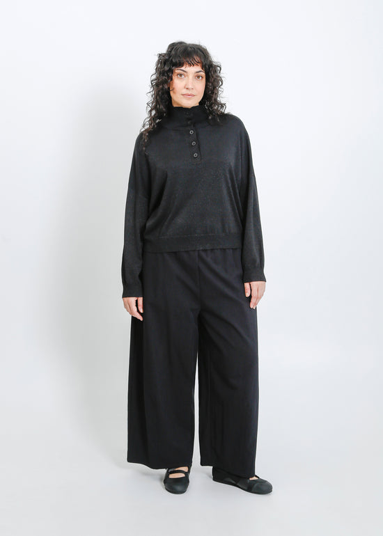 Clark Knit Top / Black Shimmer