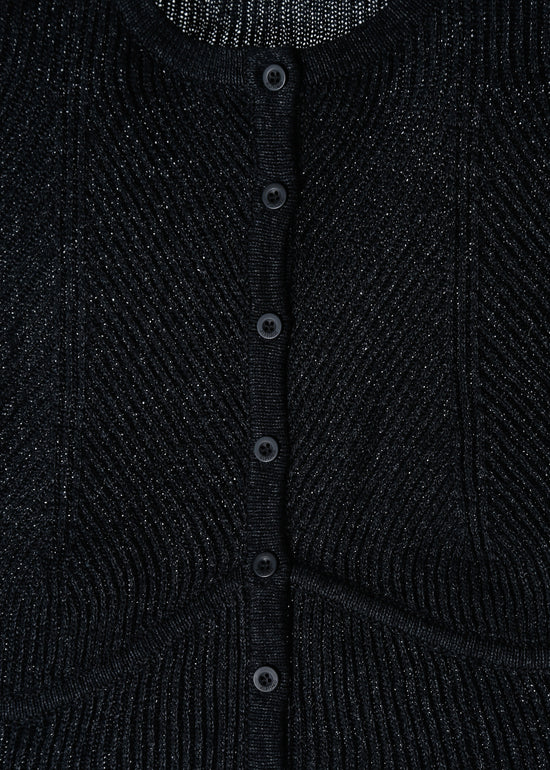 OTIS KNIT CARDI / BLACK
