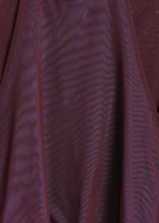 Alani Top / Burnt Maroon-Blue