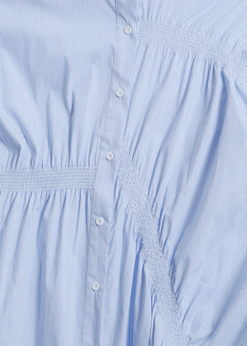 AXIS SHIRT DRESS / BLUE-WHITE