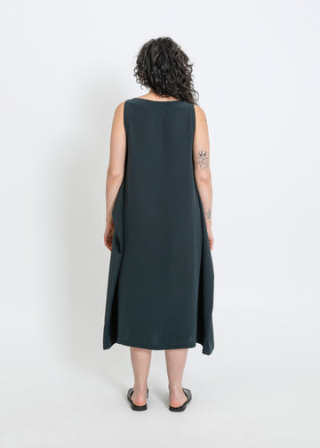 SINCLAIR DRESS / DARKEST GREEN
