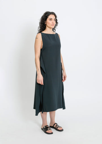 SINCLAIR DRESS / DARKEST GREEN