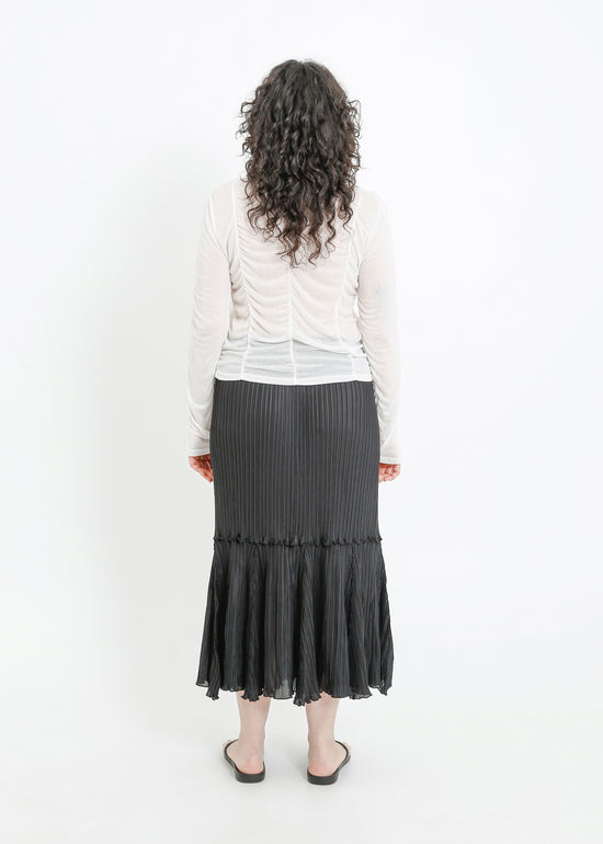 ARIA PLEAT SKIRT / BLACK