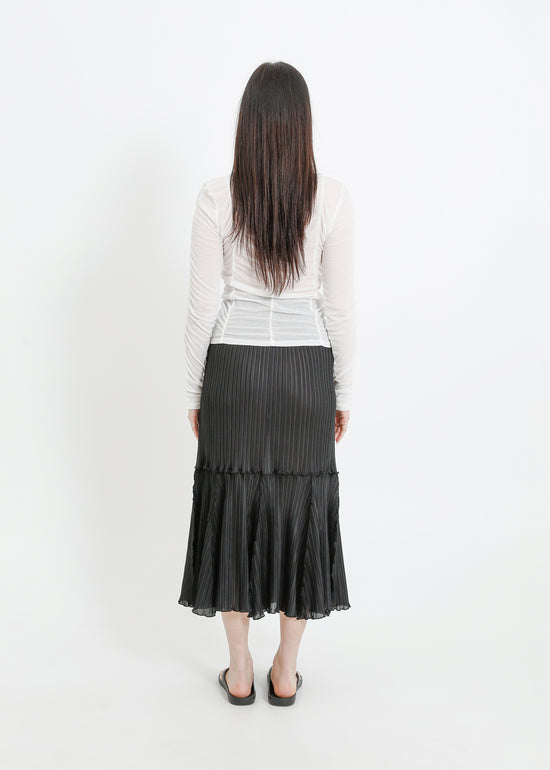 ARIA PLEAT SKIRT / BLACK