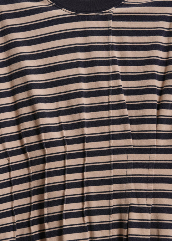 Mariette Tee Dress / Beige-Navy