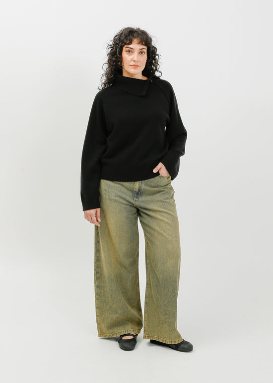 Alia Knit Sweat / Black