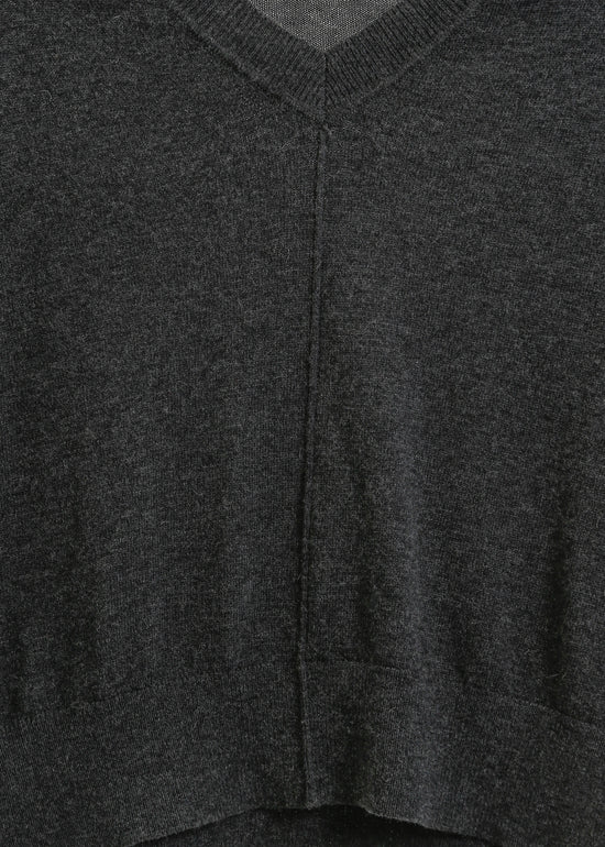 Nicolas Knit Top / Charcoal