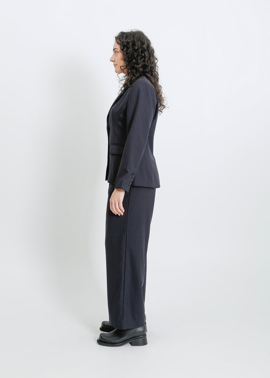 ERYN BLAZER / NAVY PINSTRIPE