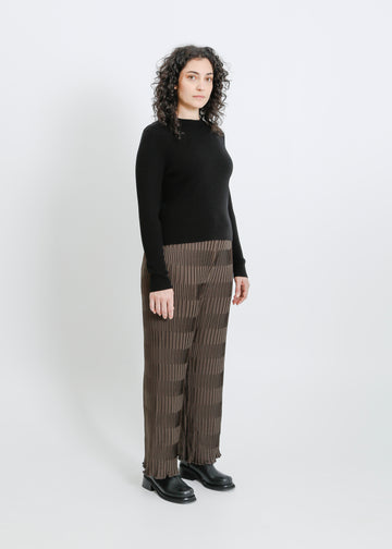 ROWAN PLEAT PANT / CLOVE