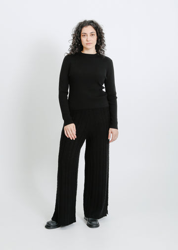 BASEL KNIT PANT / BLACK