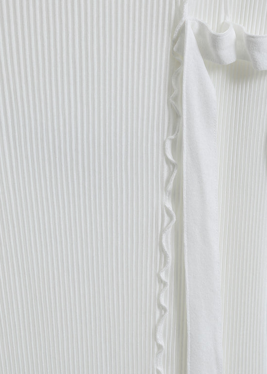 CHARLOTTE PLEAT DRESS / WHITE