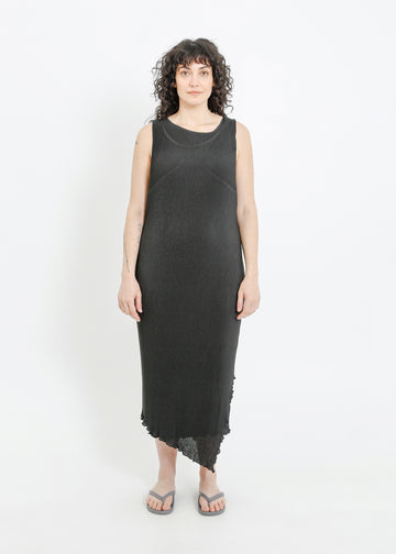 WILLOW PLEAT DRESS / BLACK