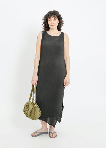 WILLOW PLEAT DRESS / BLACK