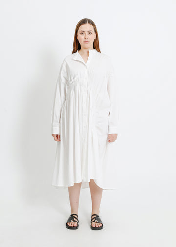 AXIS SHIRT DRESS / WHITE