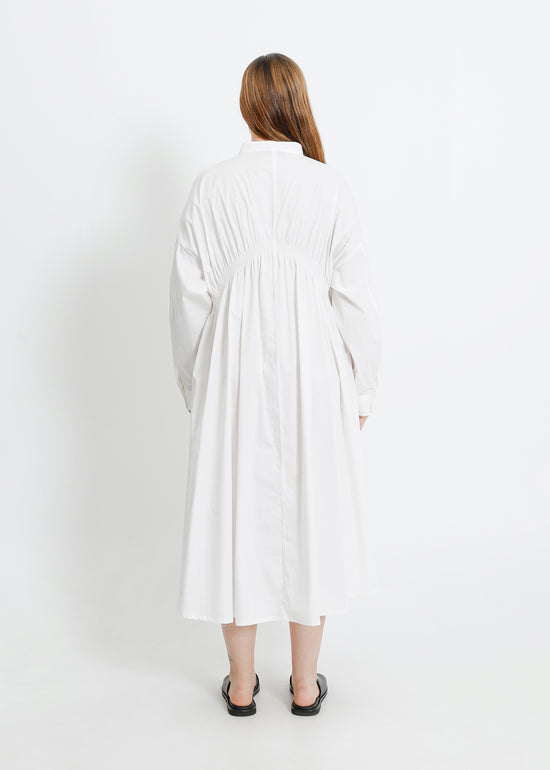AXIS SHIRT DRESS / WHITE