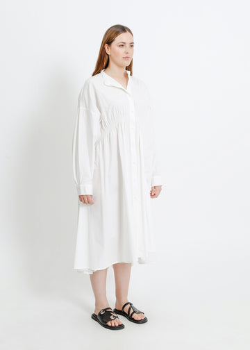 AXIS SHIRT DRESS / WHITE