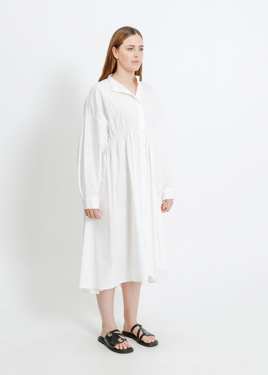 AXIS SHIRT DRESS / WHITE