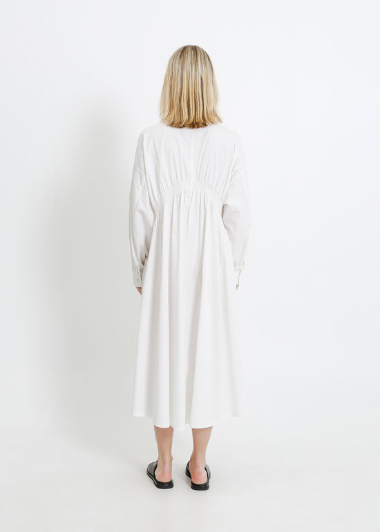 AXIS SHIRT DRESS / WHITE