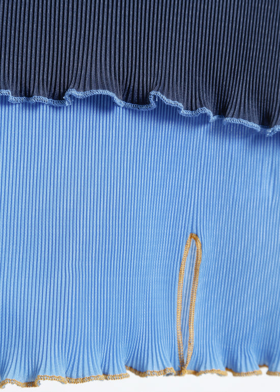 MALONE PLEAT DRESS / NAVY-BLUE