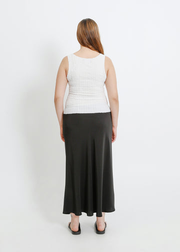 MAVERICK PLEAT TANK / WHITE