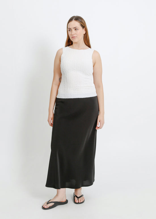 MAVERICK PLEAT TANK / WHITE