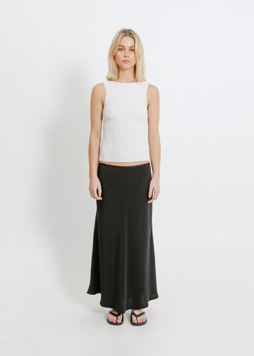 MAVERICK PLEAT TANK / WHITE