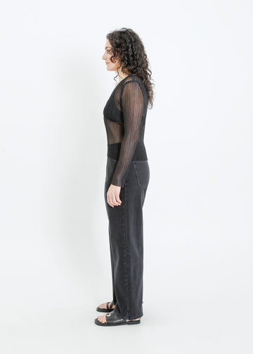 ENZO PLEAT CARDI / BLACK