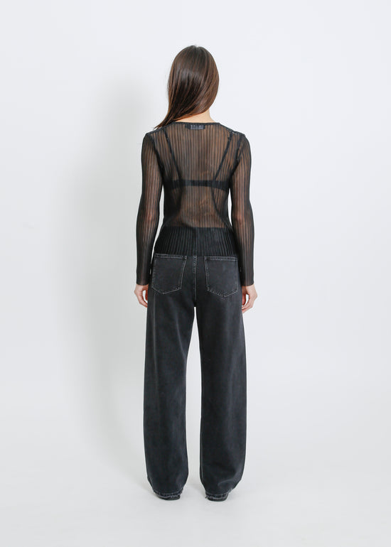 ENZO PLEAT CARDI / BLACK