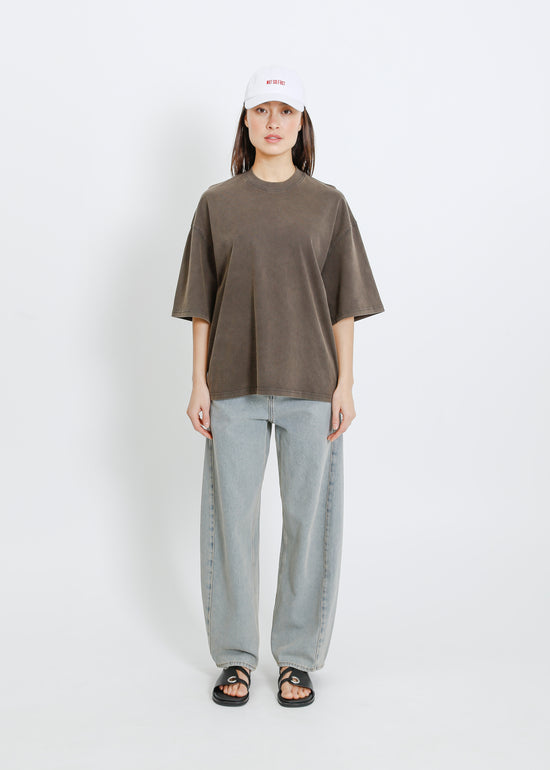RONNIE OVERSIZE TEE / WASHED CHARCOAL