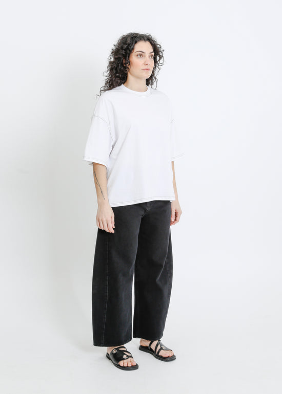 RONNIE OVERSIZE TEE / WHITE