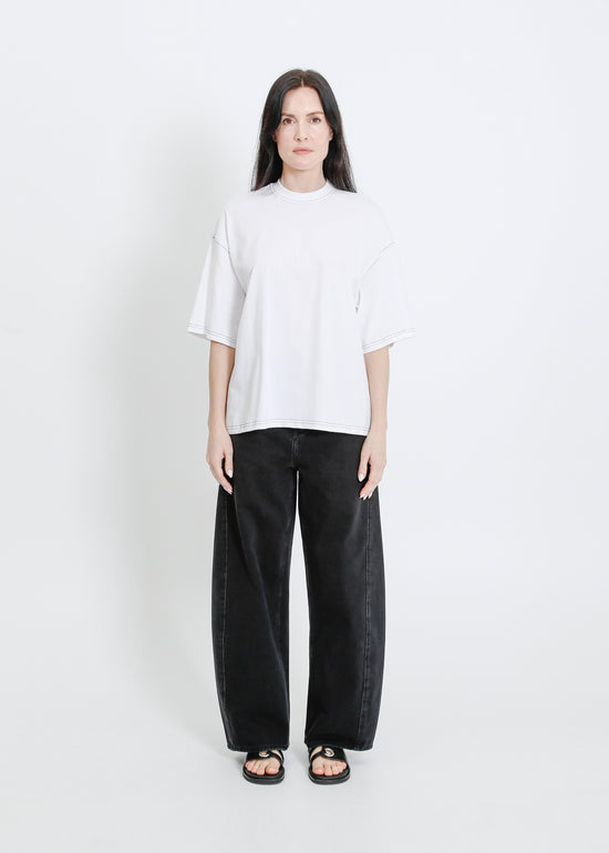 RONNIE OVERSIZE TEE / WHITE